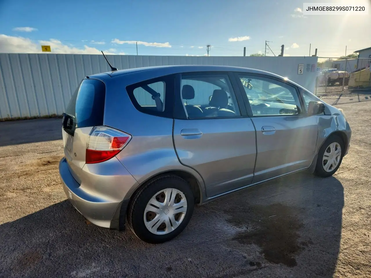 2009 HONDA FIT VIN JHMGE88299S071220 — фото 3