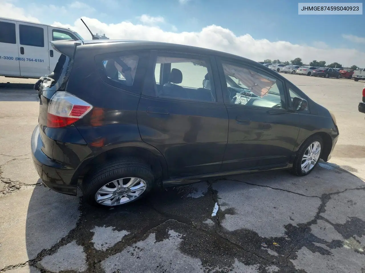 2009 HONDA FIT VIN JHMGE87459S040923 — фото 3