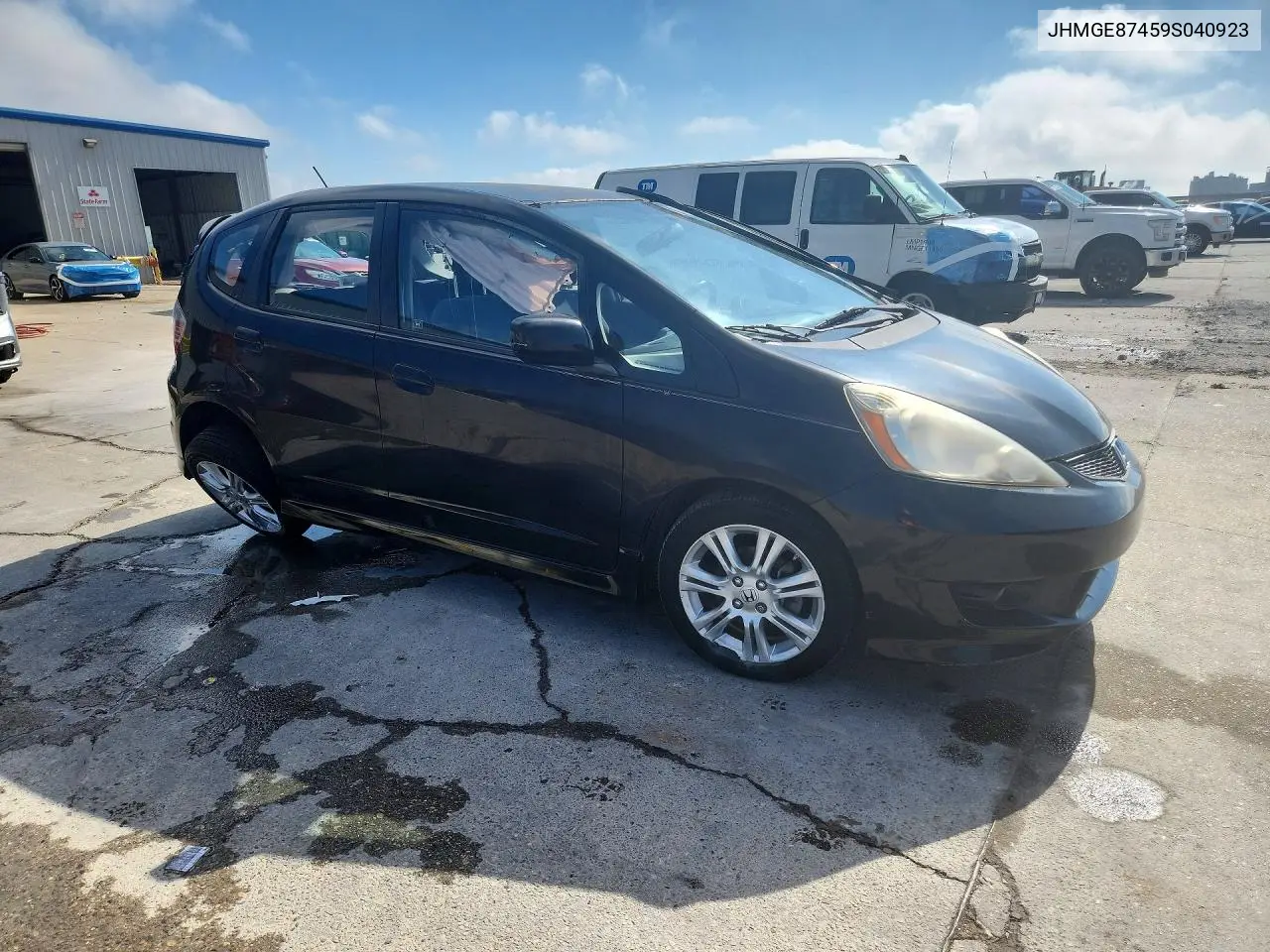 2009 HONDA FIT VIN JHMGE87459S040923 — фото 4