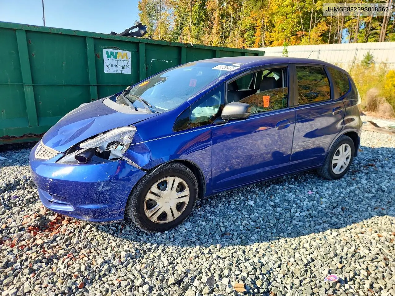 HONDA FIT 2009, VIN JHMGE88239S018562