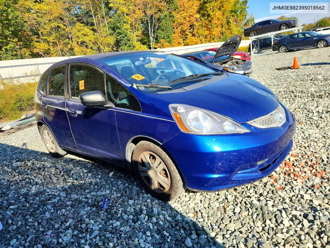 2009 HONDA FIT VIN JHMGE88239S018562 — фото 4