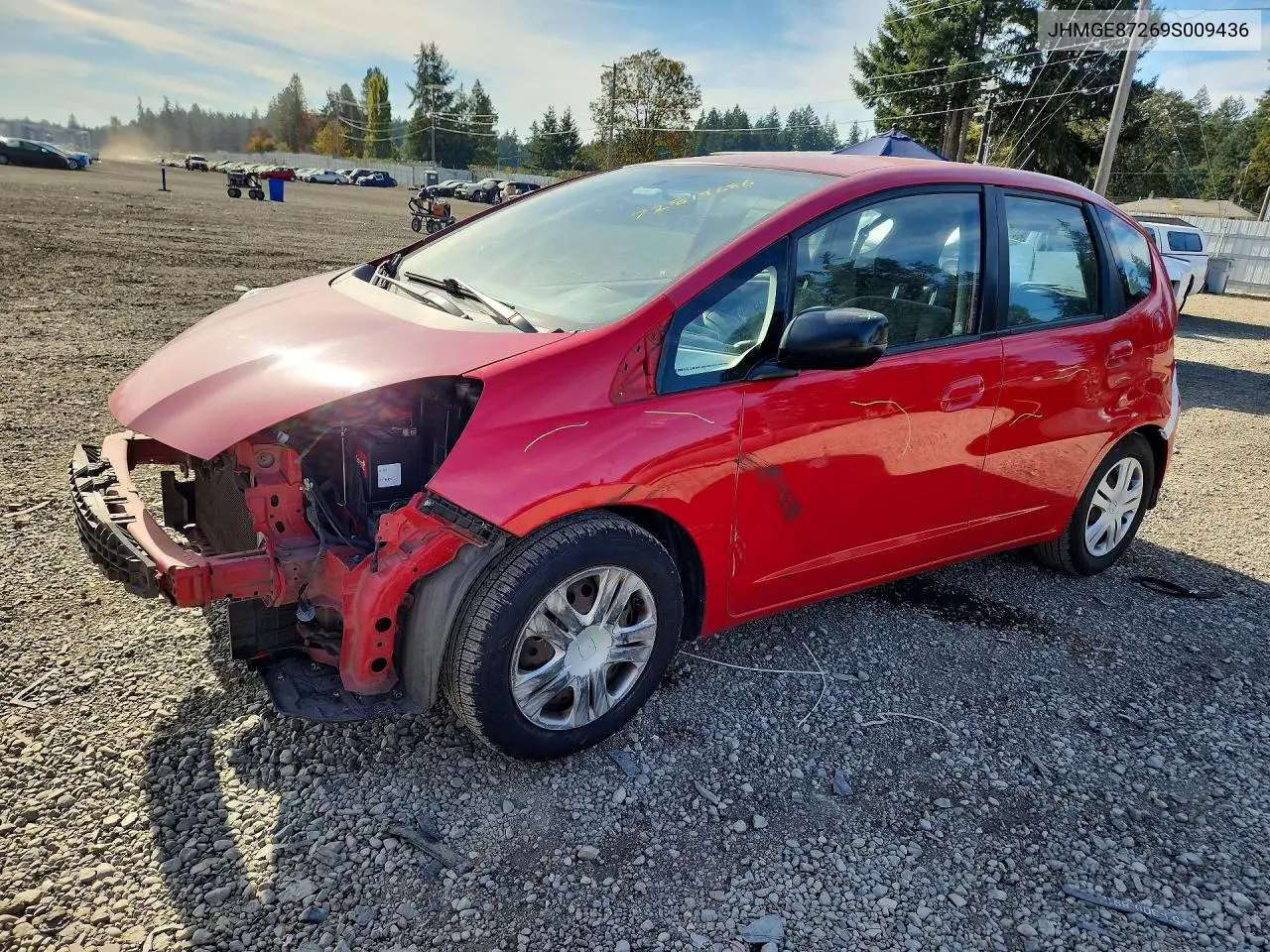 HONDA FIT 2009, VIN JHMGE87269S009436