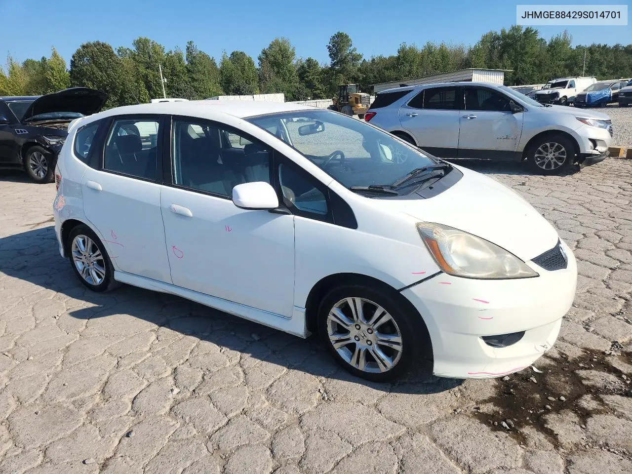 2009 HONDA FIT VIN JHMGE88429S014701 — фото 4