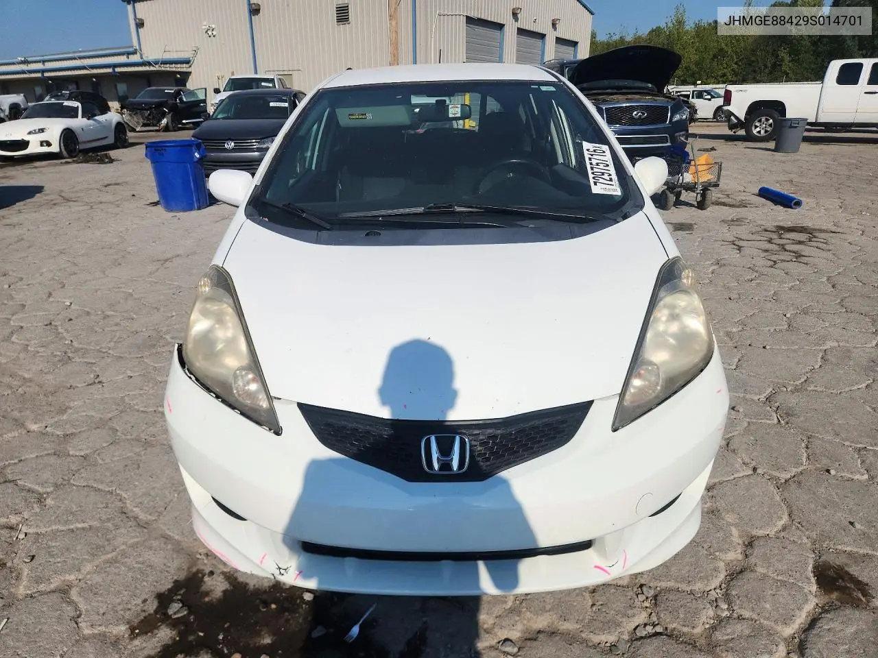 2009 HONDA FIT VIN JHMGE88429S014701 — фото 5