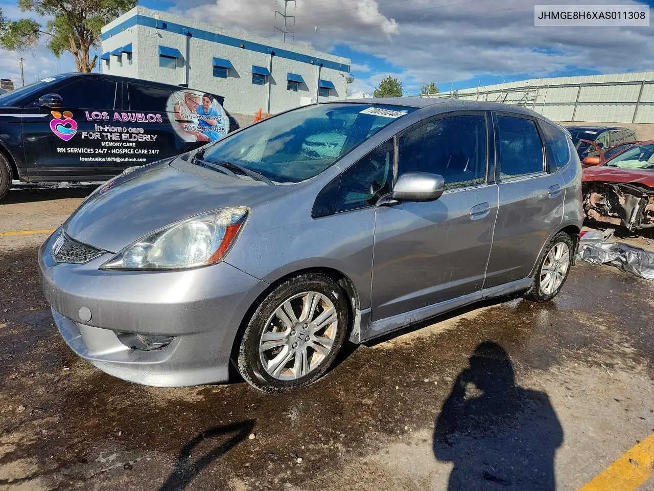 HONDA FIT 2010, VIN JHMGE8H6XAS011308