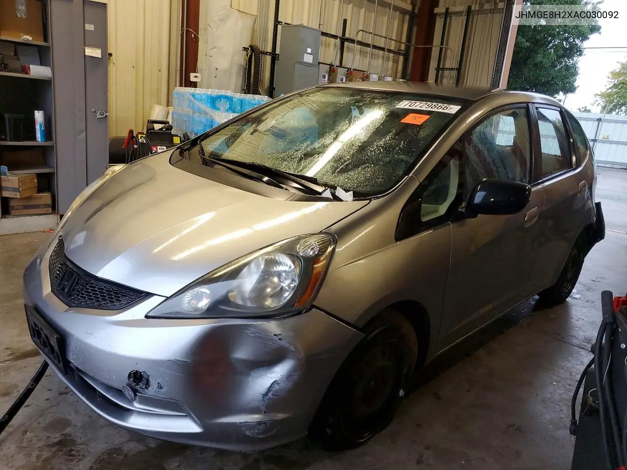 HONDA FIT 2010, VIN JHMGE8H2XAC030092
