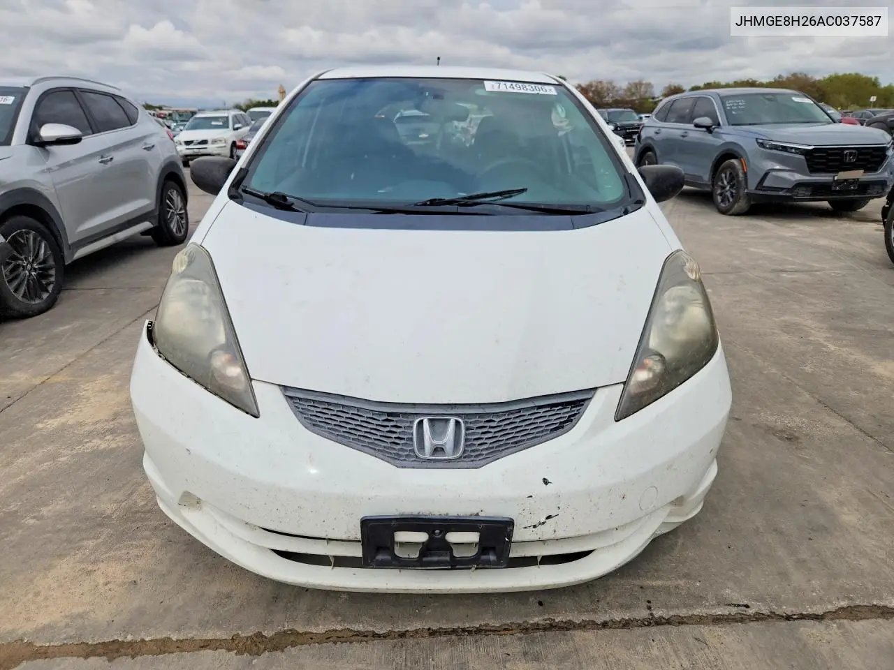 2010 HONDA FIT VIN JHMGE8H26AC037587 — фото 5