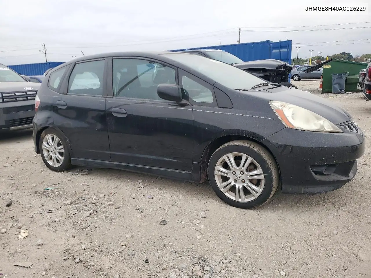2010 HONDA FIT VIN JHMGE8H40AC026229 — фото 4