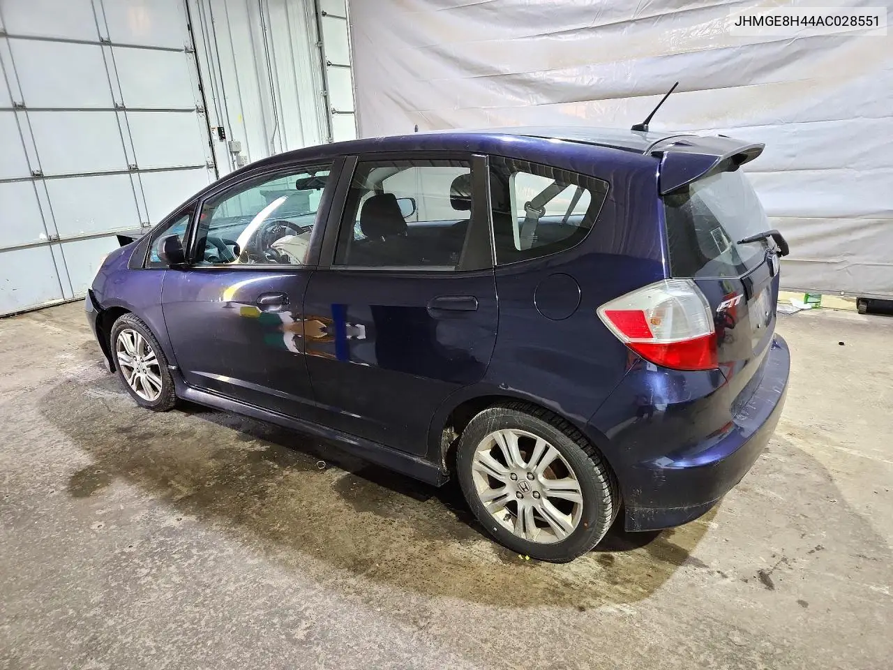 2010 HONDA FIT VIN JHMGE8H44AC028551 — фото 2