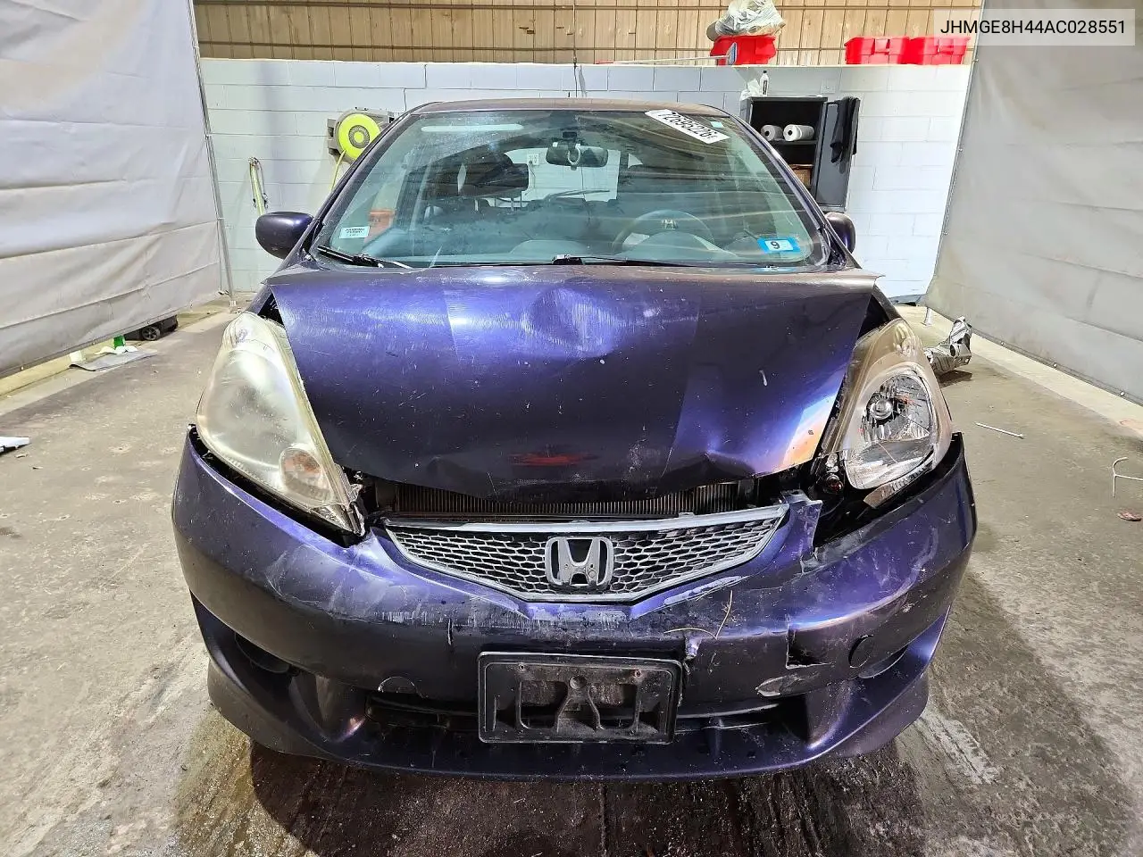 2010 HONDA FIT VIN JHMGE8H44AC028551 — фото 5