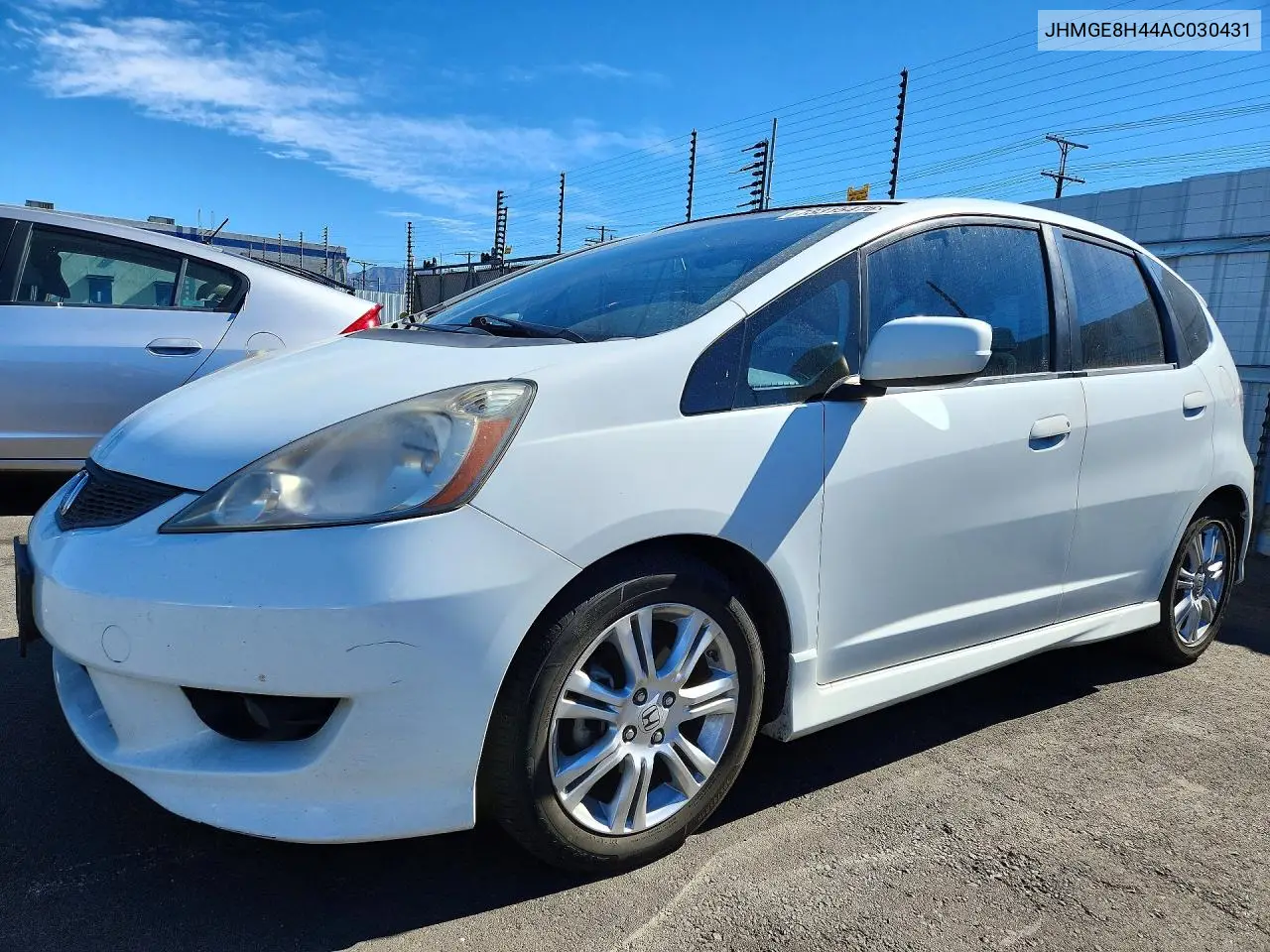 HONDA FIT 2010, VIN JHMGE8H44AC030431