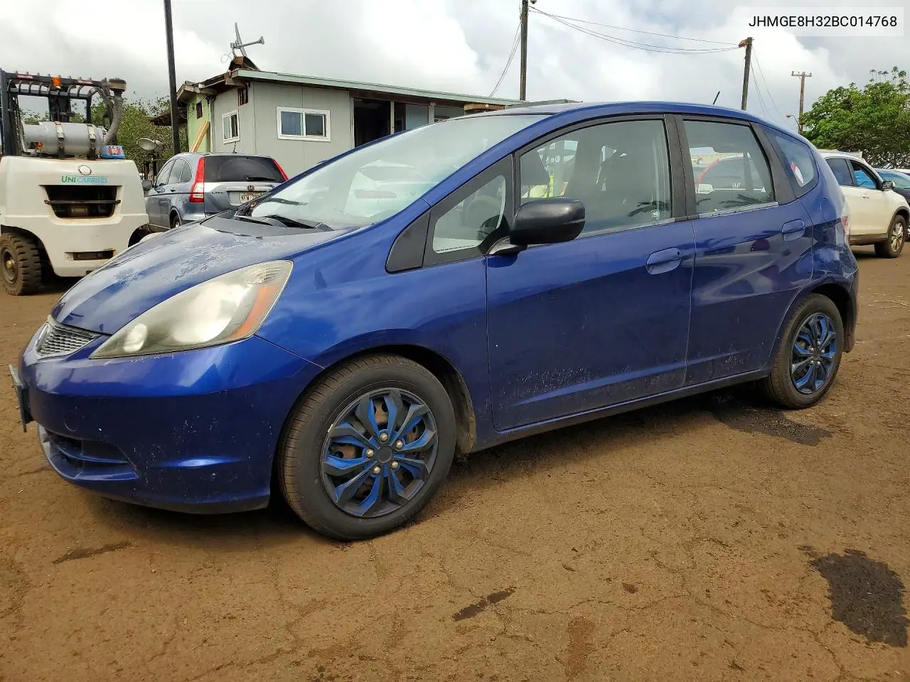 HONDA FIT 2011, VIN JHMGE8H32BC014768
