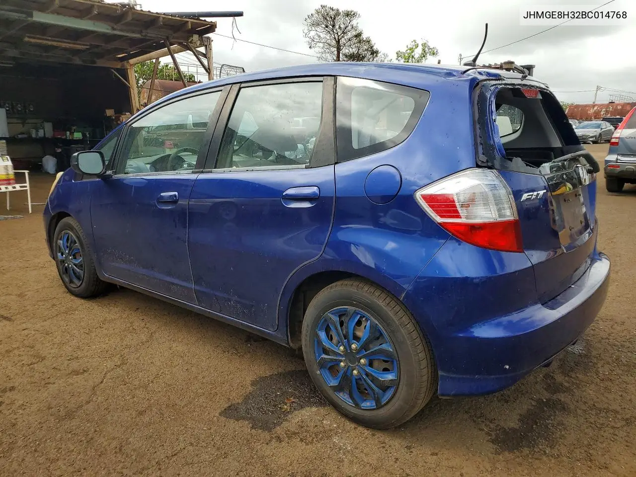 2011 HONDA FIT VIN JHMGE8H32BC014768 — фото 2