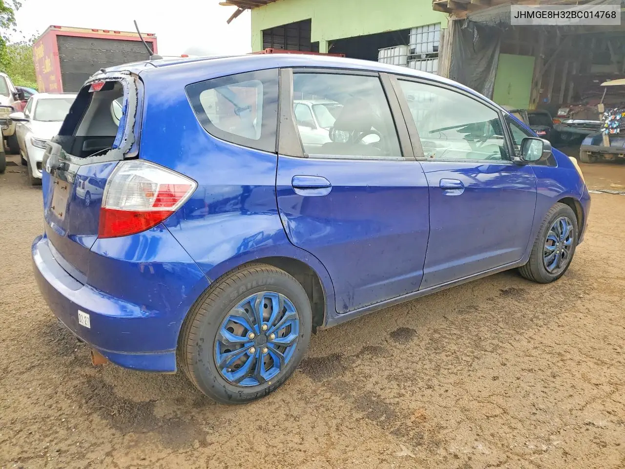 2011 HONDA FIT VIN JHMGE8H32BC014768 — фото 3