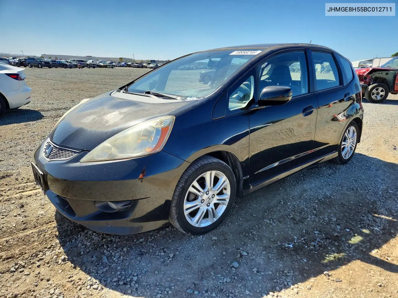 HONDA FIT 2011, VIN JHMGE8H55BC012711