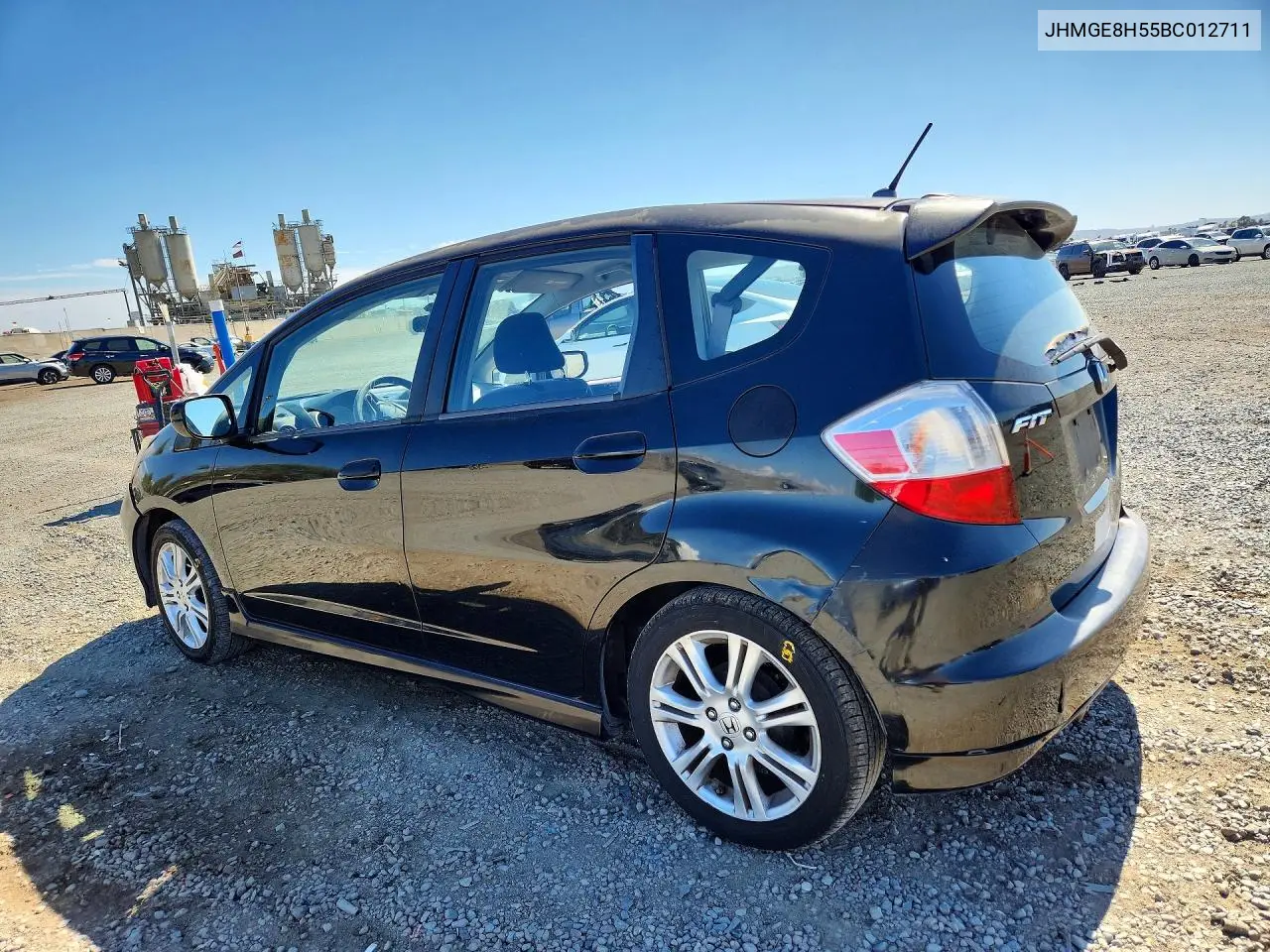 2011 HONDA FIT VIN JHMGE8H55BC012711 — фото 2