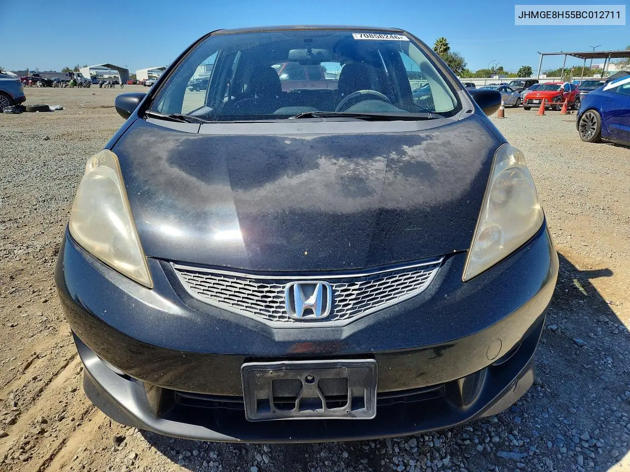 2011 HONDA FIT VIN JHMGE8H55BC012711 — фото 5