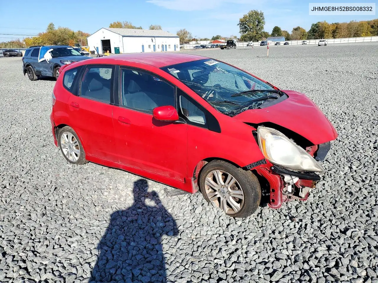 2011 HONDA FIT VIN JHMGE8H52BS008332 — фото 4