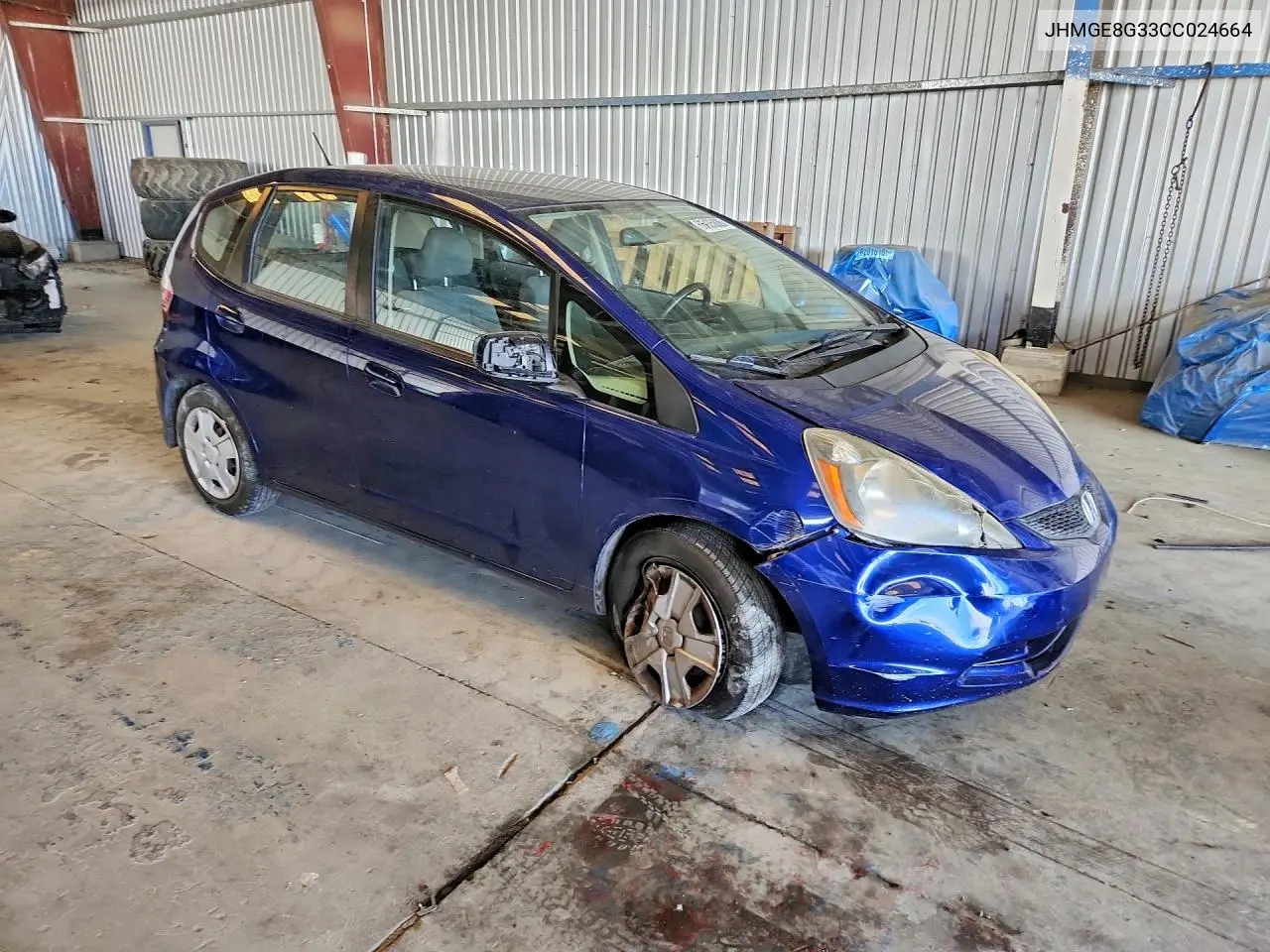 2012 HONDA FIT VIN JHMGE8G33CC024664 — фото 4