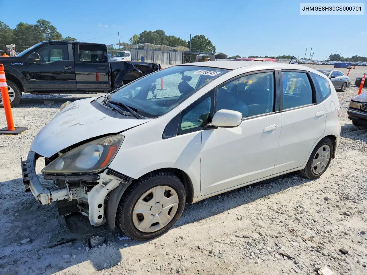HONDA FIT 2012, VIN JHMGE8H30CS000701