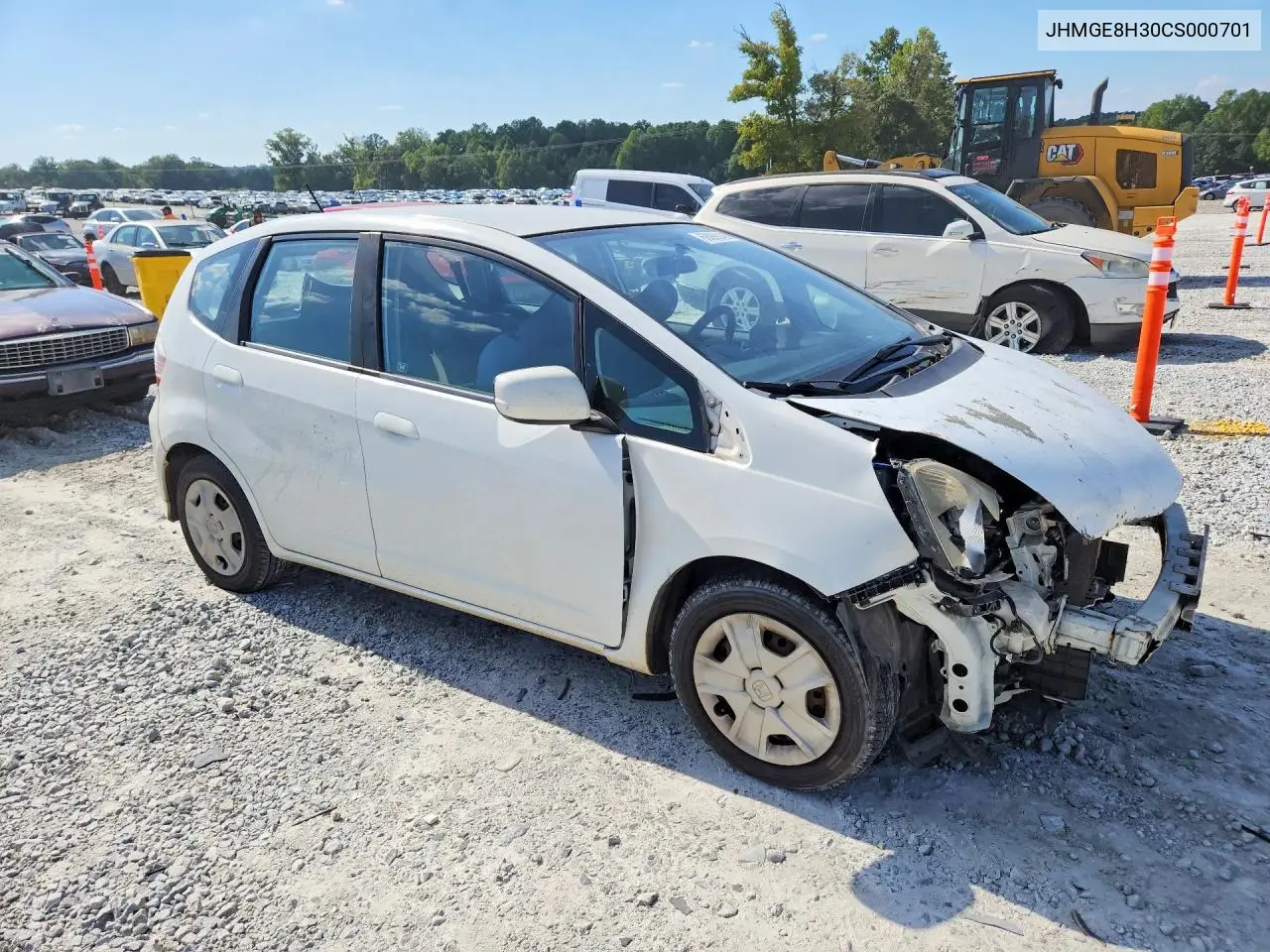 2012 HONDA FIT VIN JHMGE8H30CS000701 — фото 4