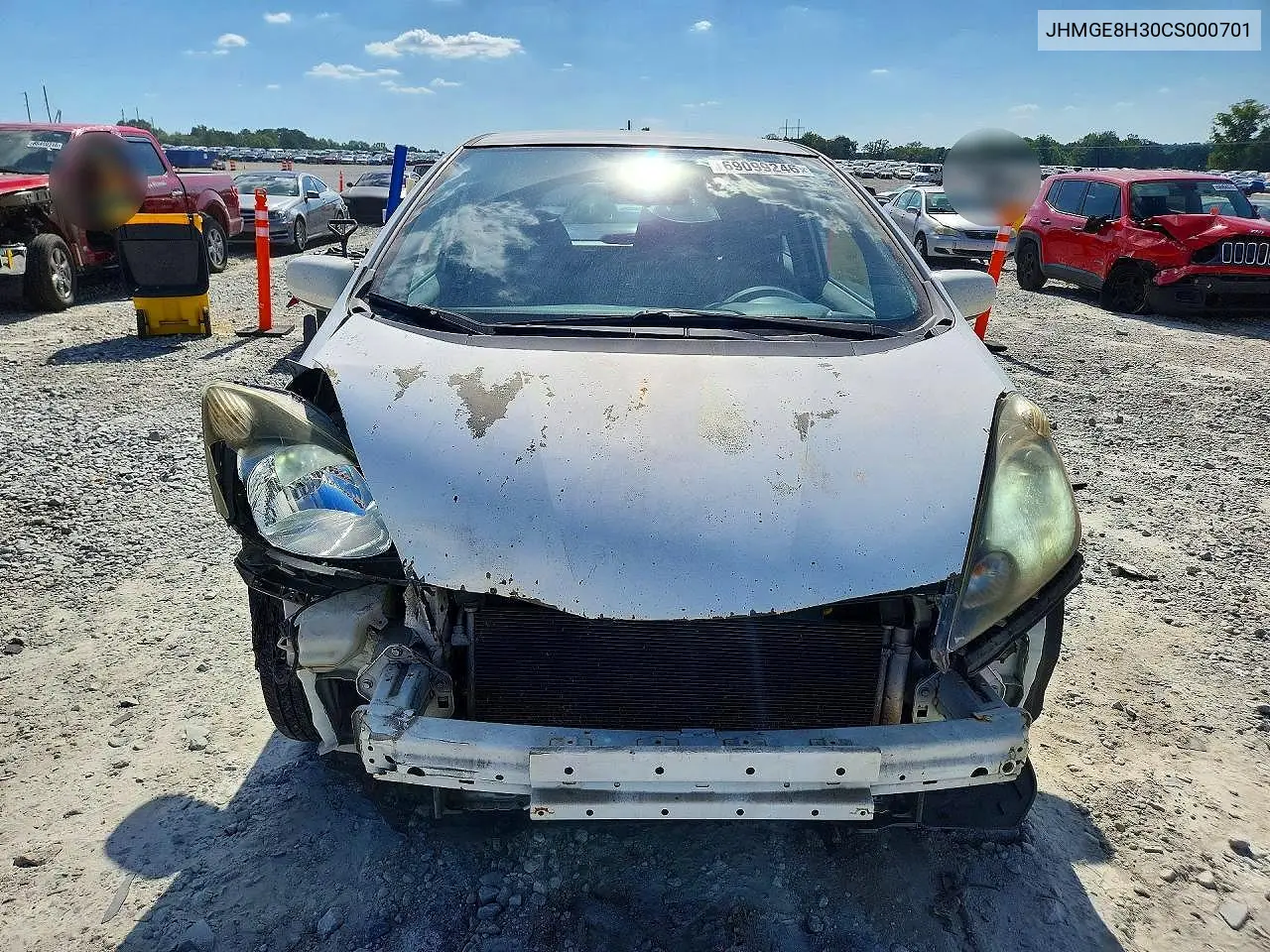 2012 HONDA FIT VIN JHMGE8H30CS000701 — фото 5