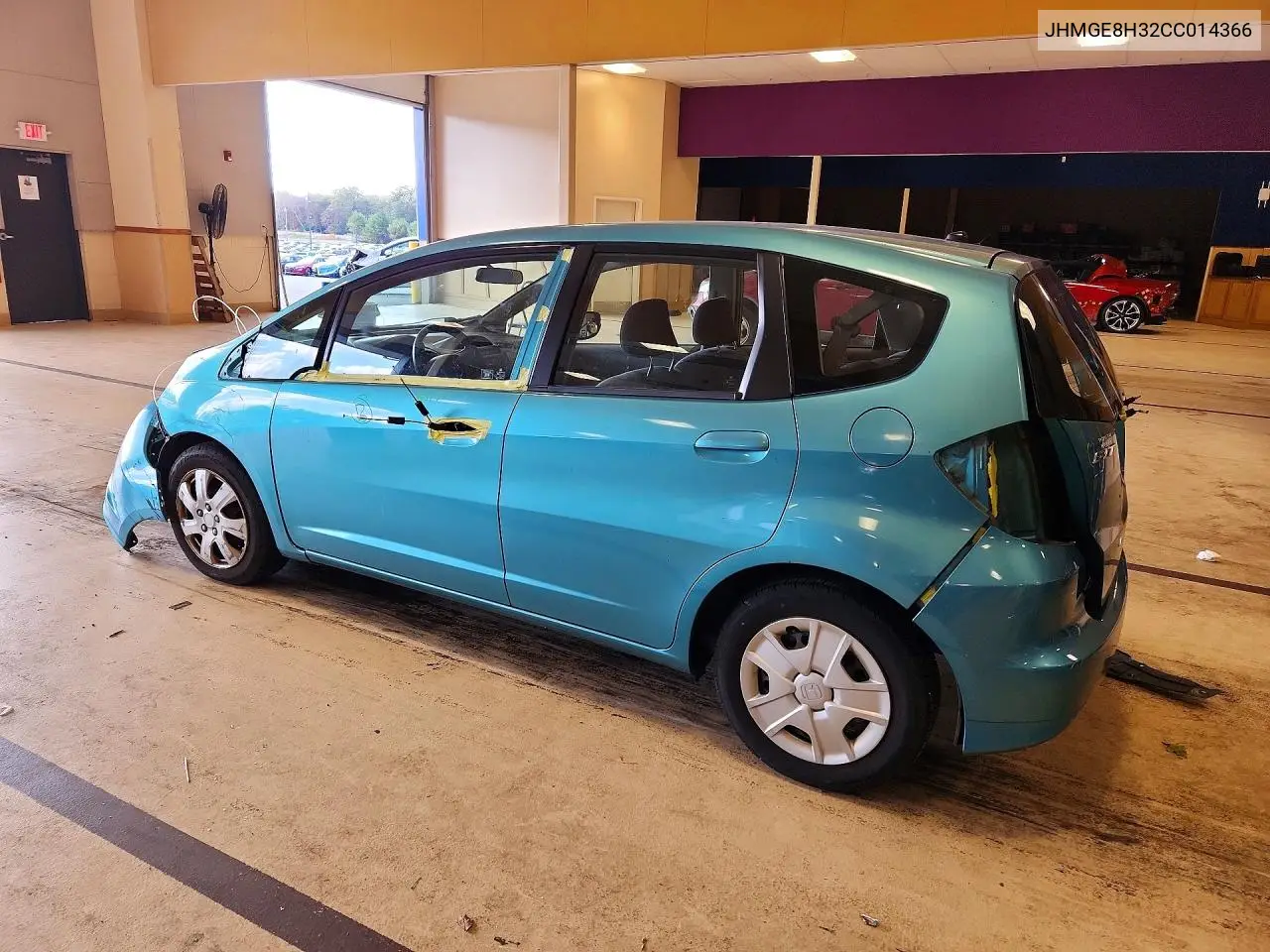 2012 HONDA FIT VIN JHMGE8H32CC014366 — фото 2