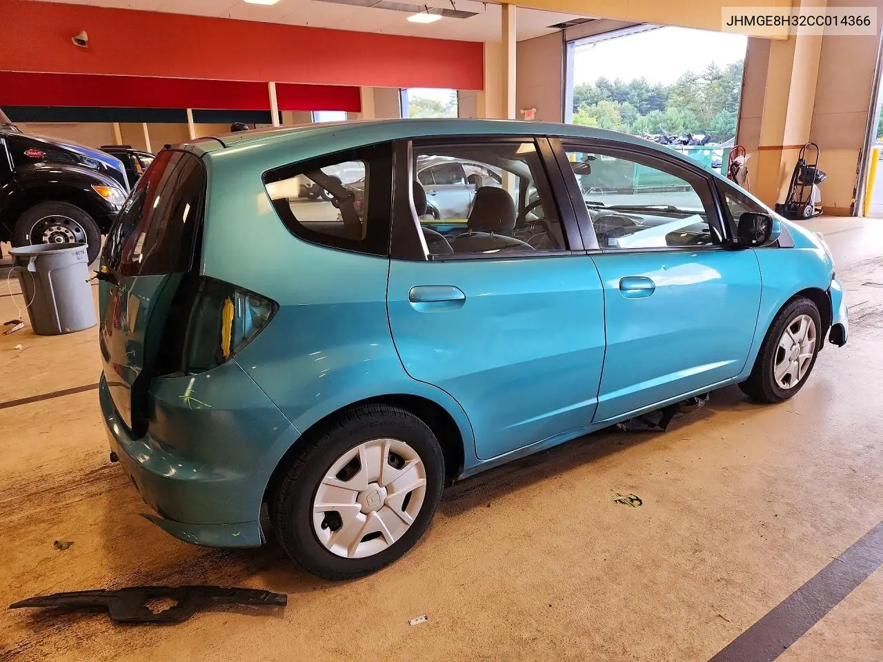 2012 HONDA FIT VIN JHMGE8H32CC014366 — фото 3