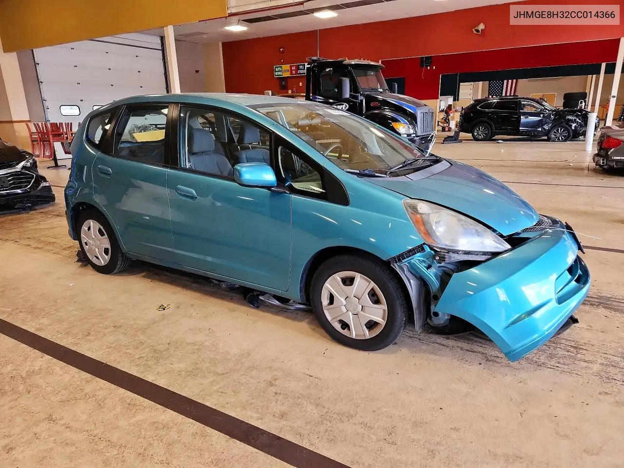 2012 HONDA FIT VIN JHMGE8H32CC014366 — фото 4