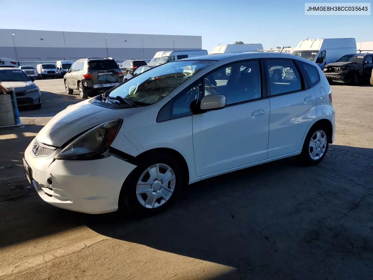 HONDA FIT 2012, VIN JHMGE8H38CC035643