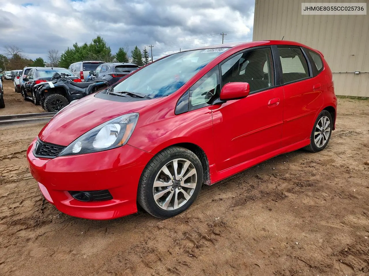 HONDA FIT 2012, VIN JHMGE8G55CC025736
