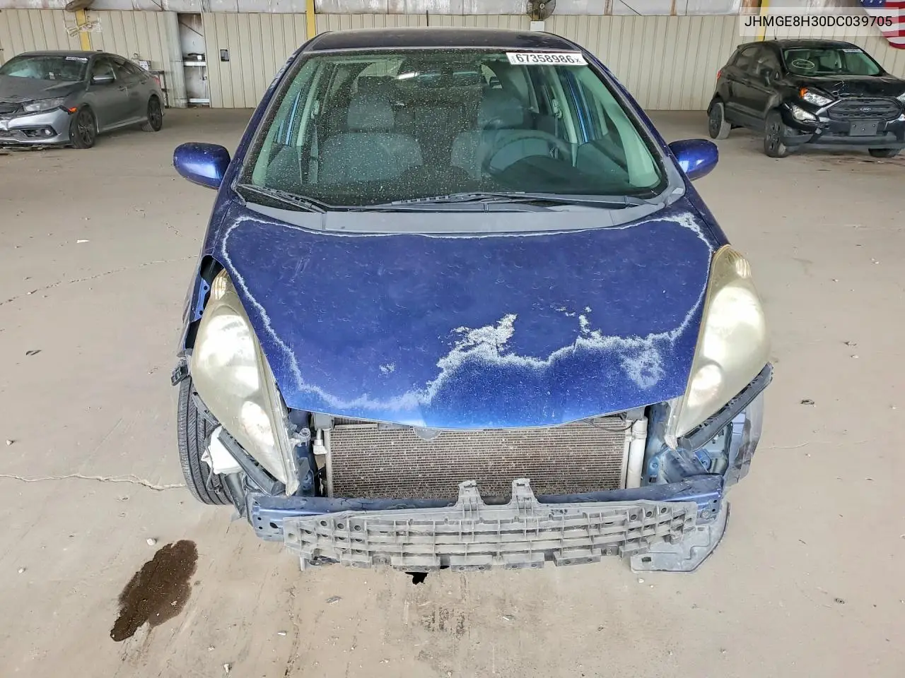 2013 HONDA FIT VIN JHMGE8H30DC039705 — фото 5