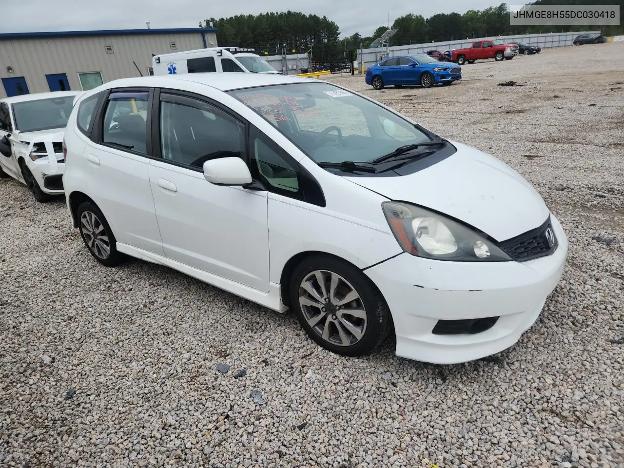 2013 HONDA FIT VIN JHMGE8H55DC030418 — фото 4