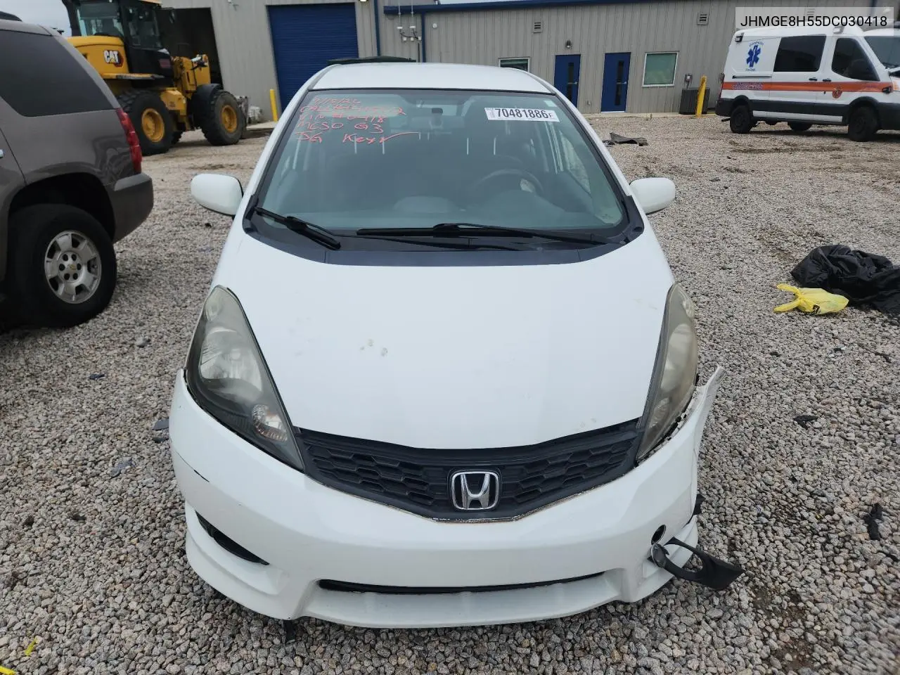 2013 HONDA FIT VIN JHMGE8H55DC030418 — фото 5