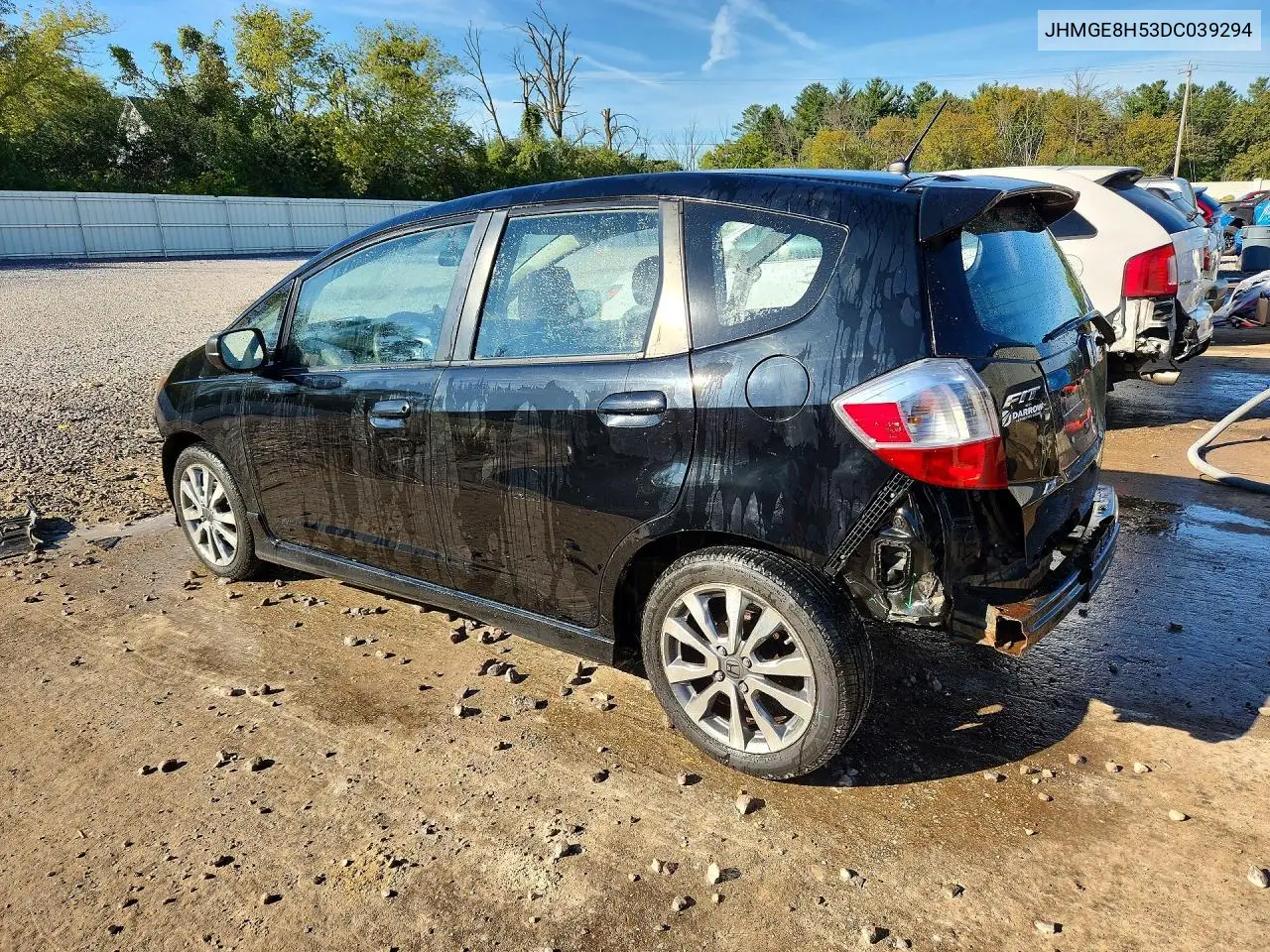 2013 HONDA FIT VIN JHMGE8H53DC039294 — фото 2