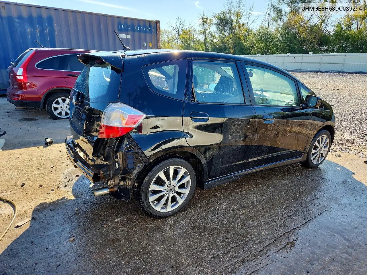 2013 HONDA FIT VIN JHMGE8H53DC039294 — фото 3