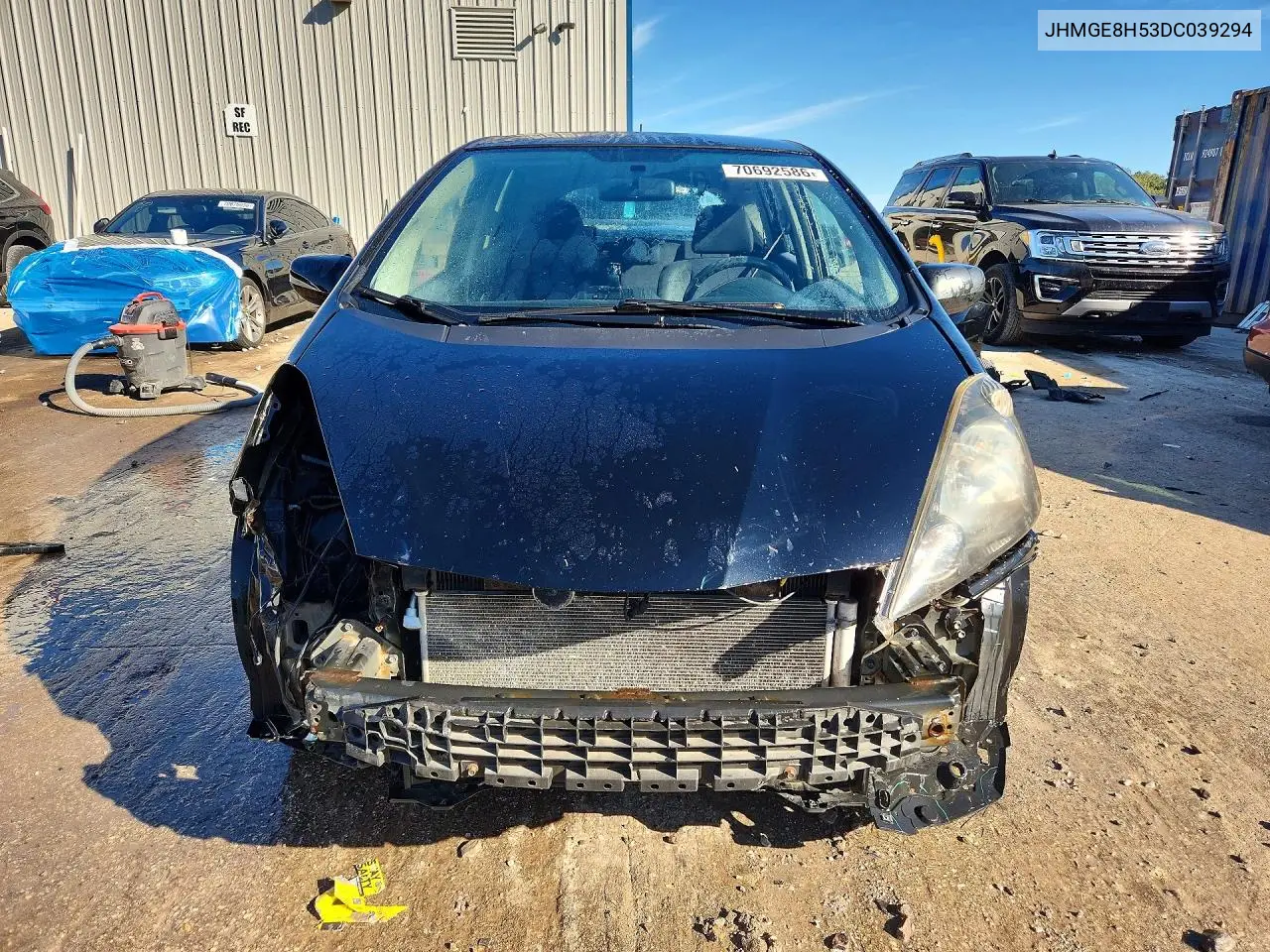 2013 HONDA FIT VIN JHMGE8H53DC039294 — фото 5