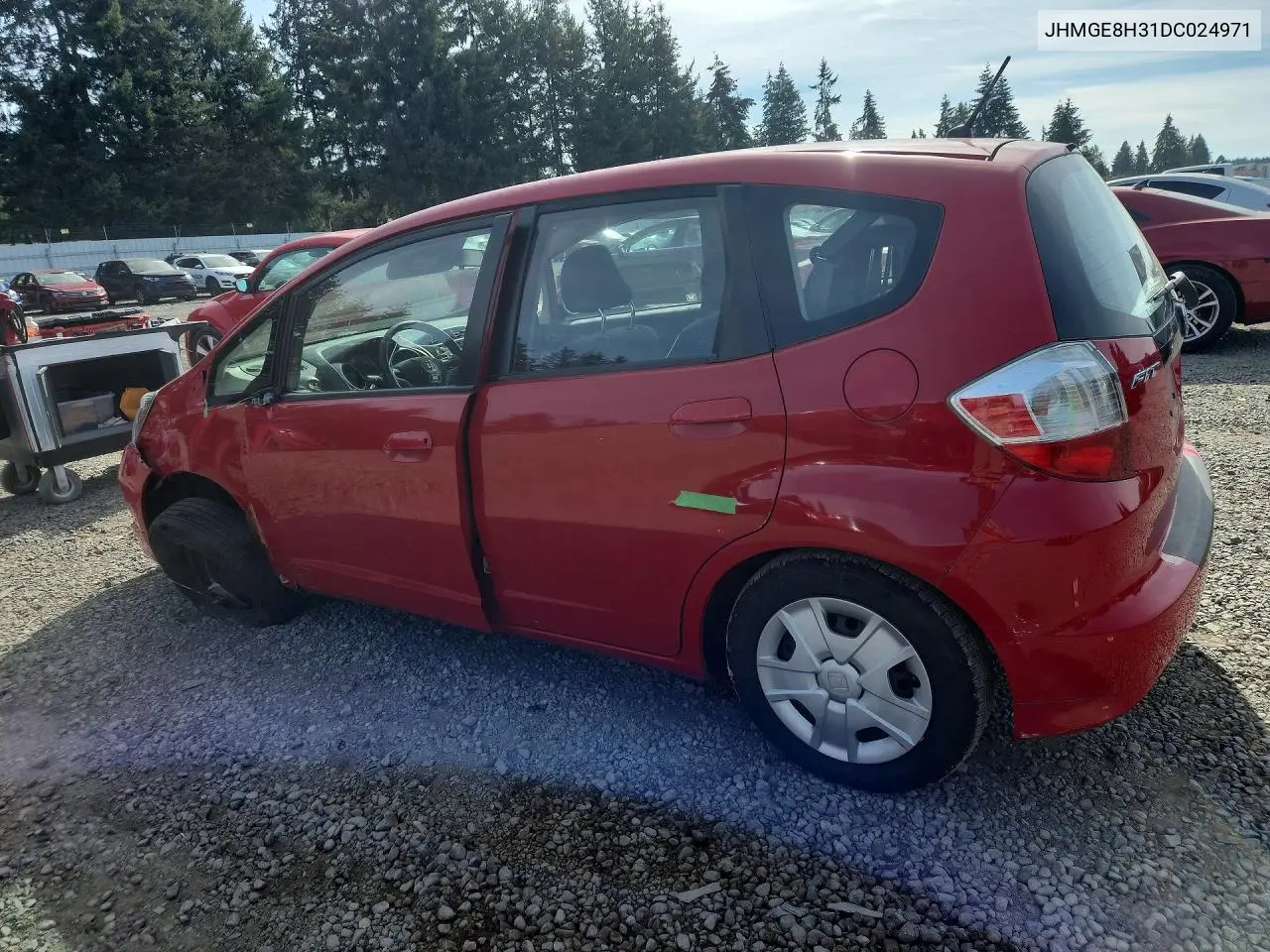 2013 HONDA FIT VIN JHMGE8H31DC024971 — фото 2