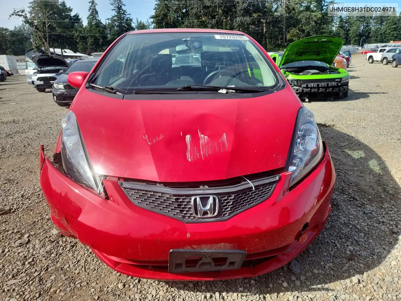 2013 HONDA FIT VIN JHMGE8H31DC024971 — фото 5