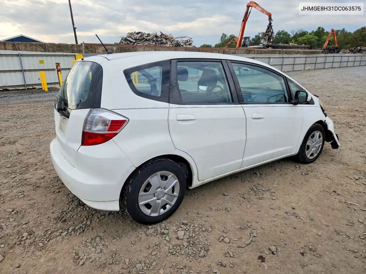 2013 HONDA FIT VIN JHMGE8H31DC063575 — фото 3