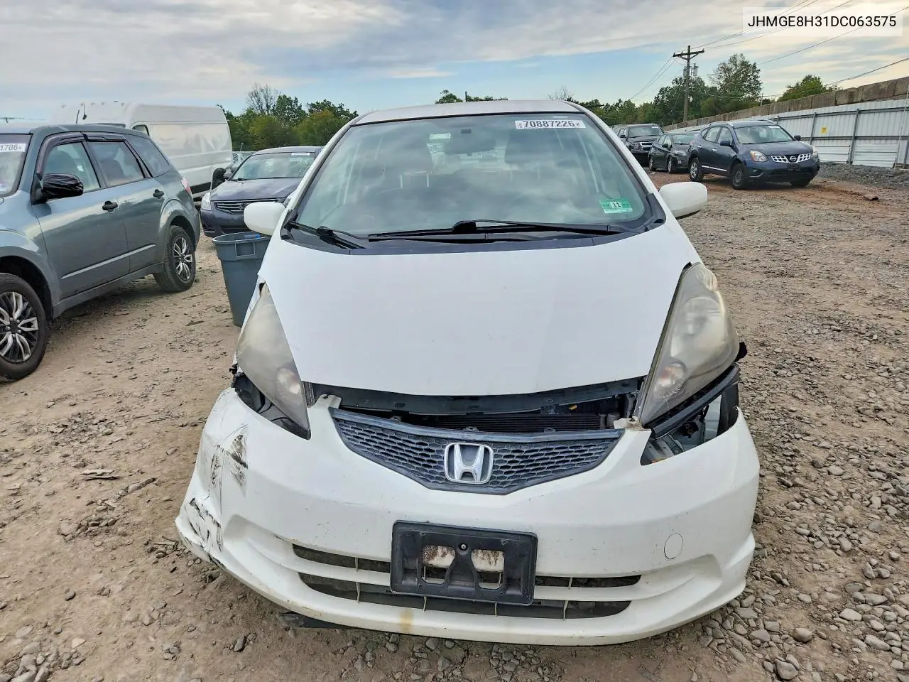 2013 HONDA FIT VIN JHMGE8H31DC063575 — фото 5