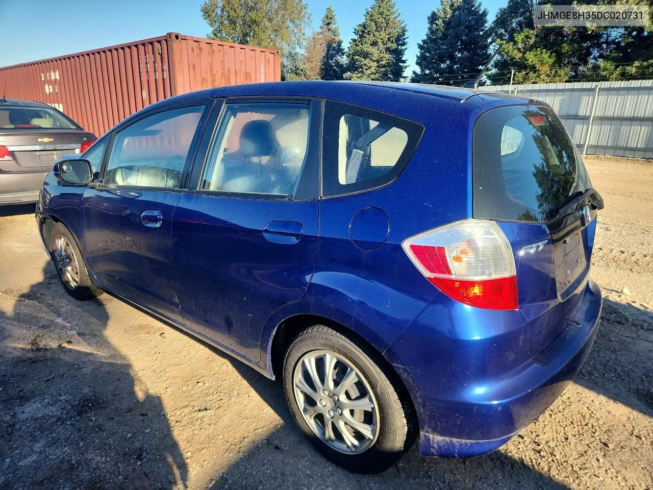 2013 HONDA FIT VIN JHMGE8H35DC020731 — фото 2