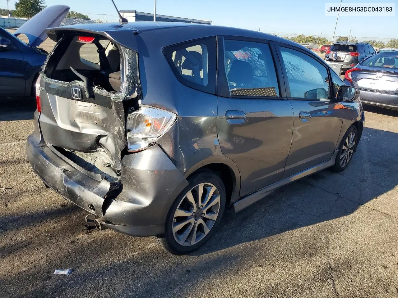 2013 HONDA FIT VIN JHMGE8H53DC043183 — фото 3
