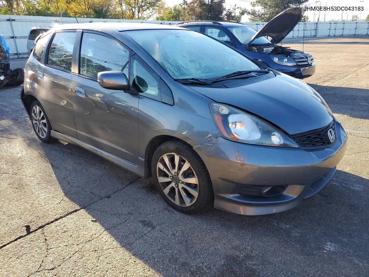 2013 HONDA FIT VIN JHMGE8H53DC043183 — фото 4