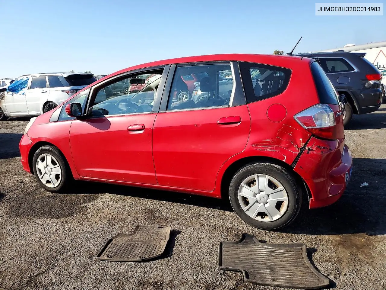 2013 HONDA FIT VIN JHMGE8H32DC014983 — фото 2
