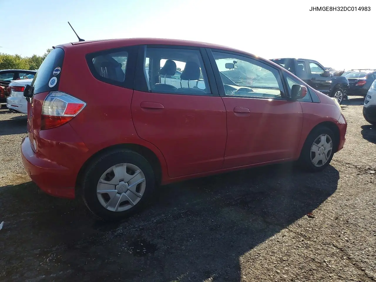 2013 HONDA FIT VIN JHMGE8H32DC014983 — фото 3