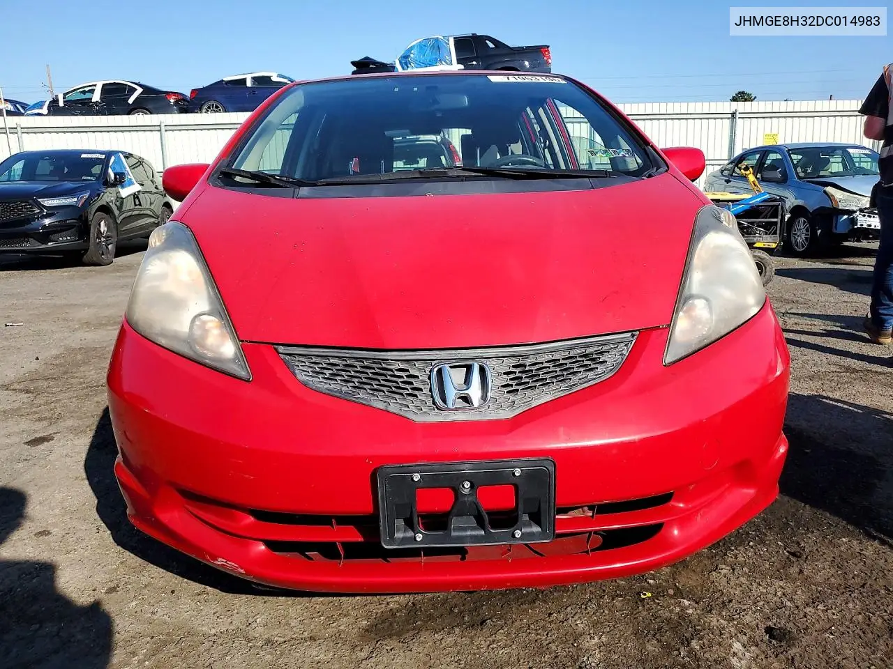 2013 HONDA FIT VIN JHMGE8H32DC014983 — фото 5