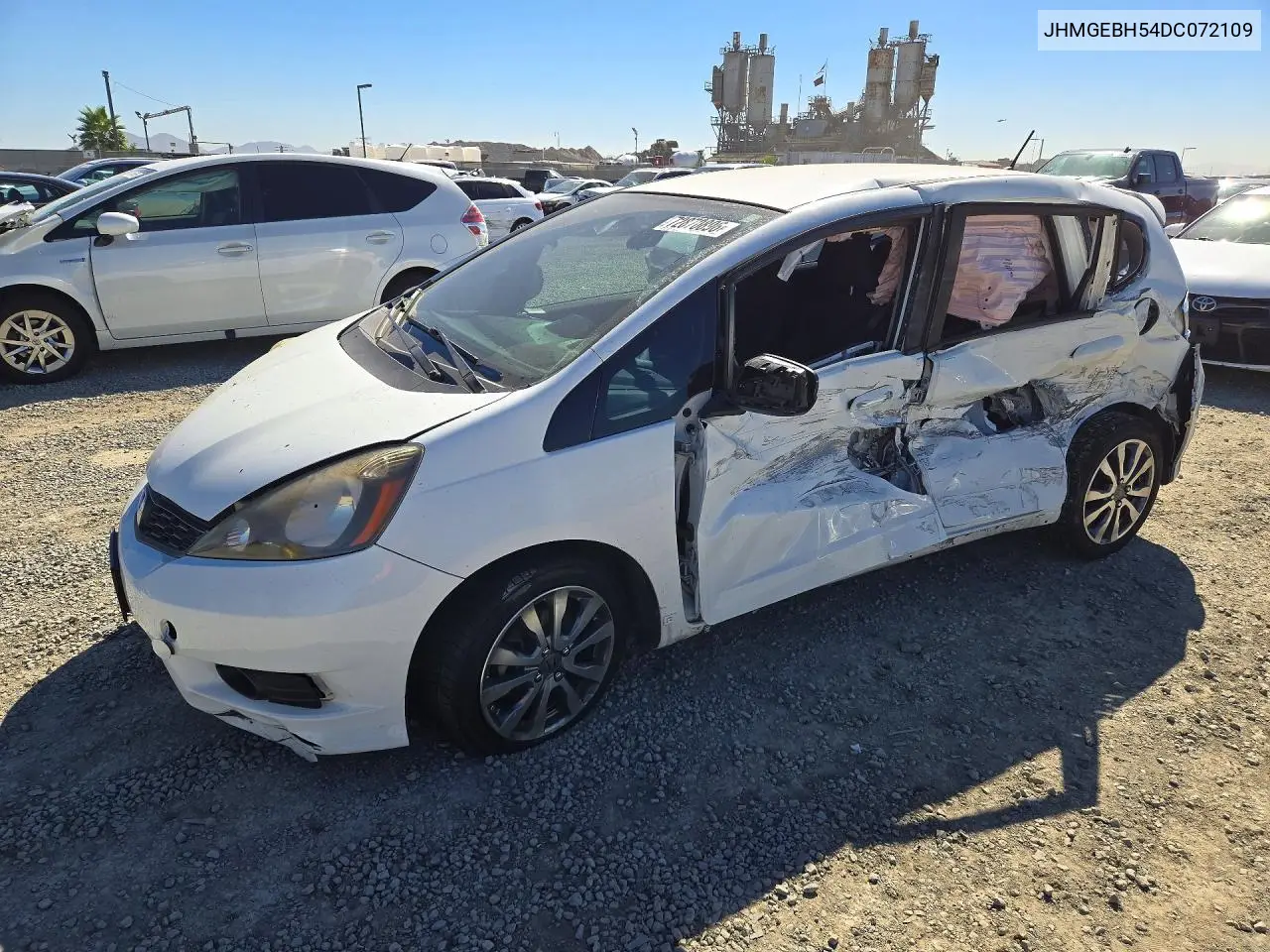 HONDA FIT 2013, VIN JHMGEBH54DC072109