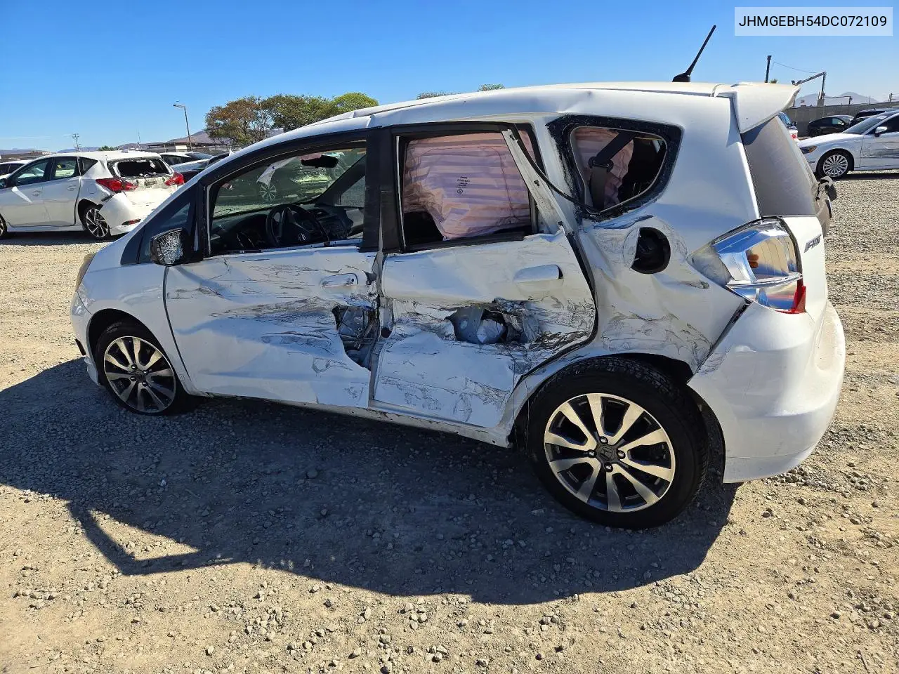 2013 HONDA FIT VIN JHMGEBH54DC072109 — фото 2