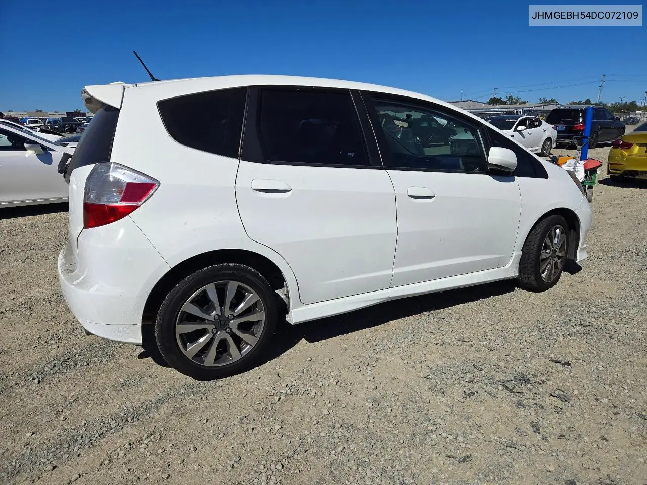 2013 HONDA FIT VIN JHMGEBH54DC072109 — фото 3
